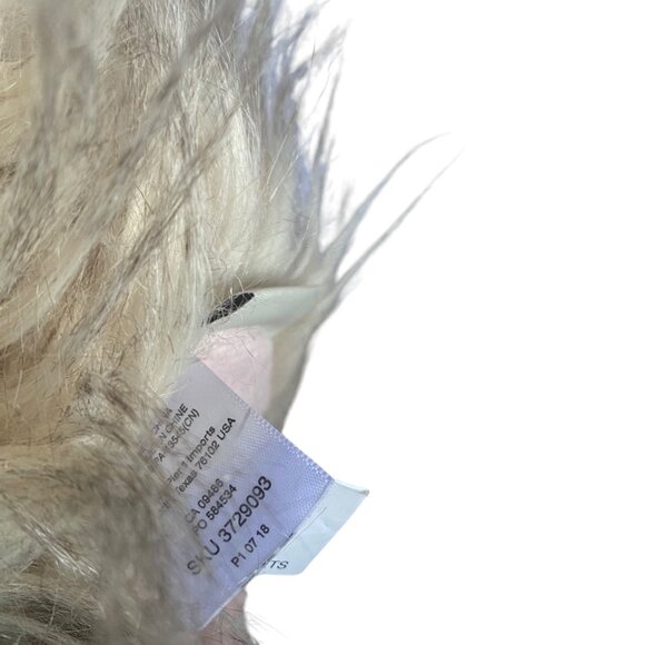 Pier 1 Imports Plush Flamingo Stuffed Animal Toy 8" Sit Fluffy Long Hair - Picture 4 of 7